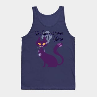 Techno cat from Ibiza - Catsondrugs.com - Techno Party Ibiza Rave Dance Underground Festival Spring Break  Berlin Good Vibes Trance Dance technofashion technomusic housemusic Tank Top